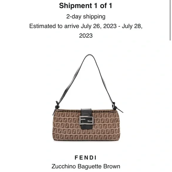 Fendi Zucchino Baguette Bag - Picture 13 of 13